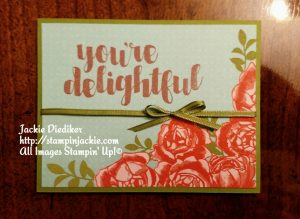 You're Delightful Jackie Diediker Stampin Up